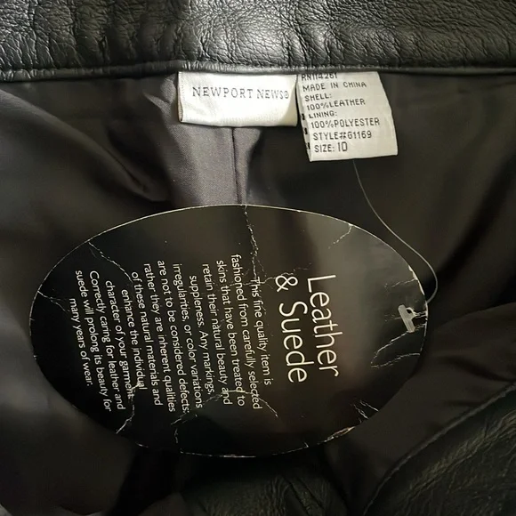 BLACK LEATHER PANTS - Picture 2 of 4